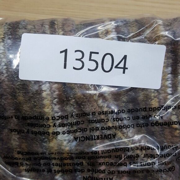 PIKO 1988 Sweater Womens Small Brown Pullover Marled Chunky Knit Tan Cream - Picture 7 of 7